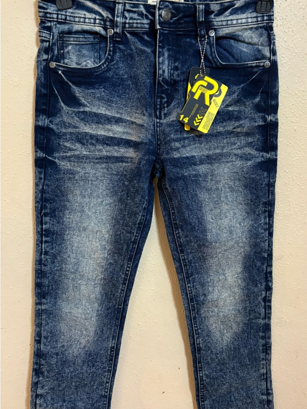 Boys  Washed Blue Jeans - Classic Slim Fit